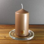 Eika Candles - 11cm x 6cm Cappuccino Brown Pillar Candles